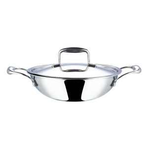 Vinod Platinum Triply Stainless Steel Kadai 30
