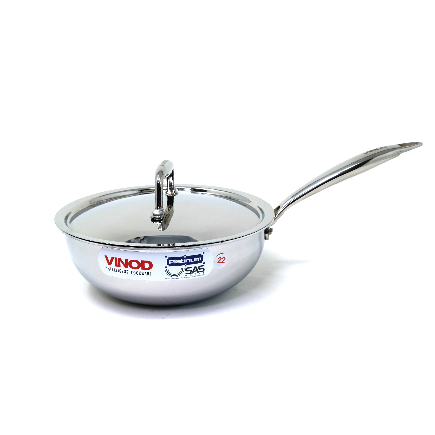 Vinod Platinum Triply Stainless Steel Deep Frypan