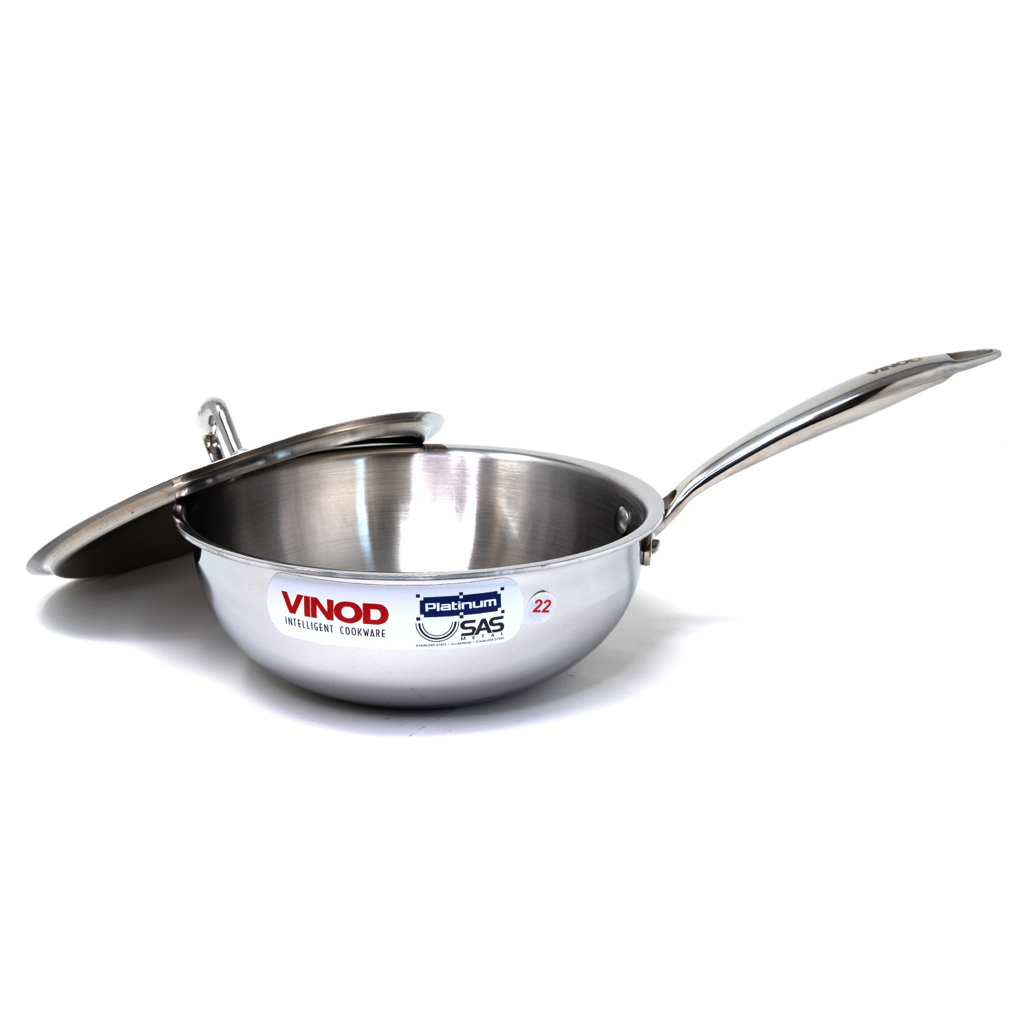 Vinod Platinum Triply Stainless Steel Deep Frypan