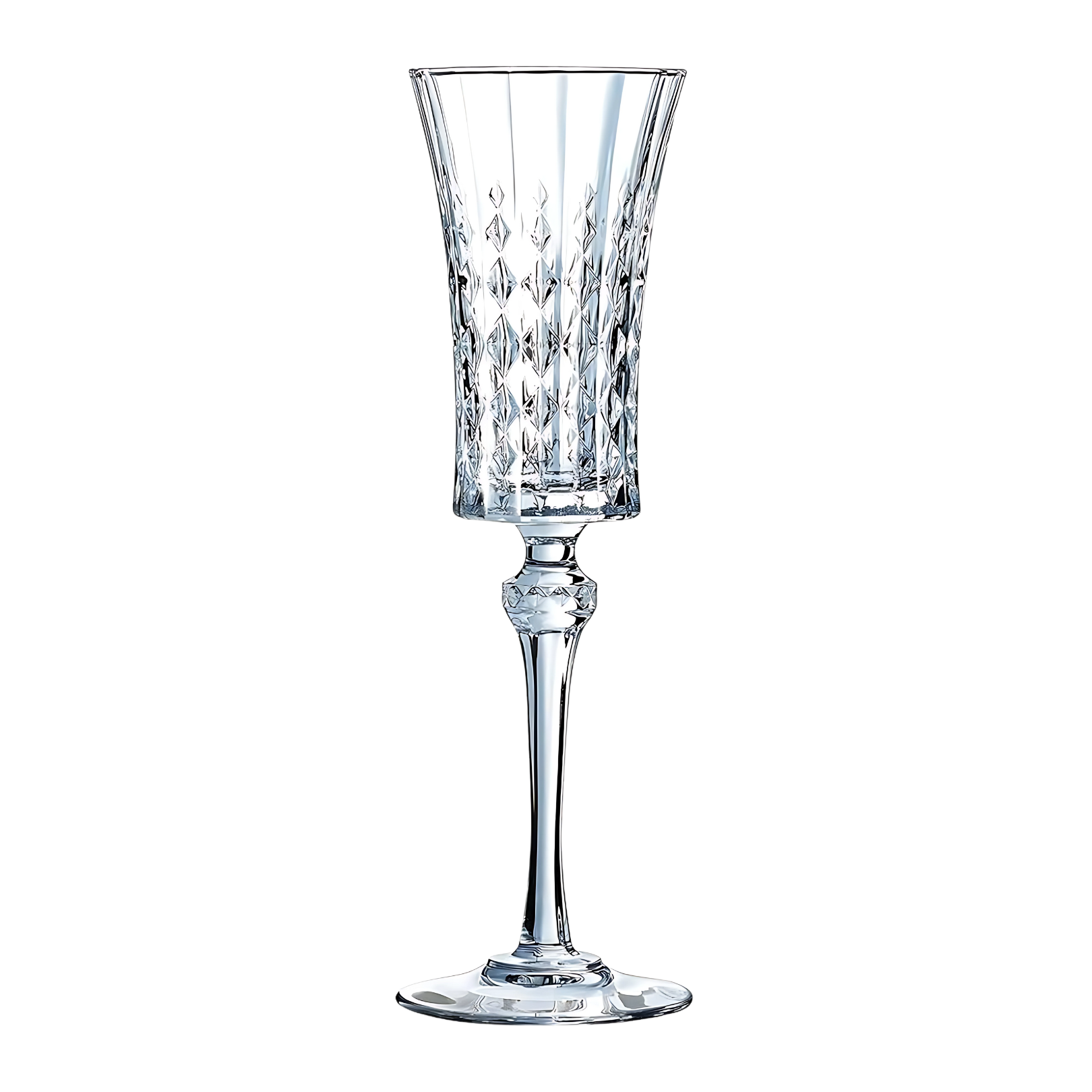 Cristal D'Arques Lady Diamond 5 oz Champagne Glass 6Pc Set