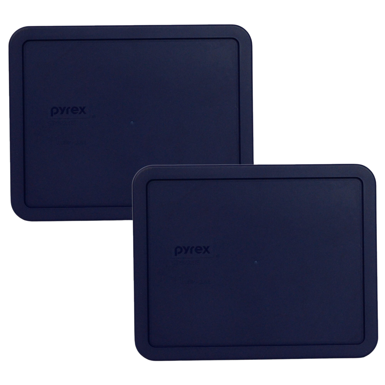 Pyrex Replacement 2 Pc Cover Set-Dark Blue (Rectangular) for Pyrex 11 Cup Glass Container