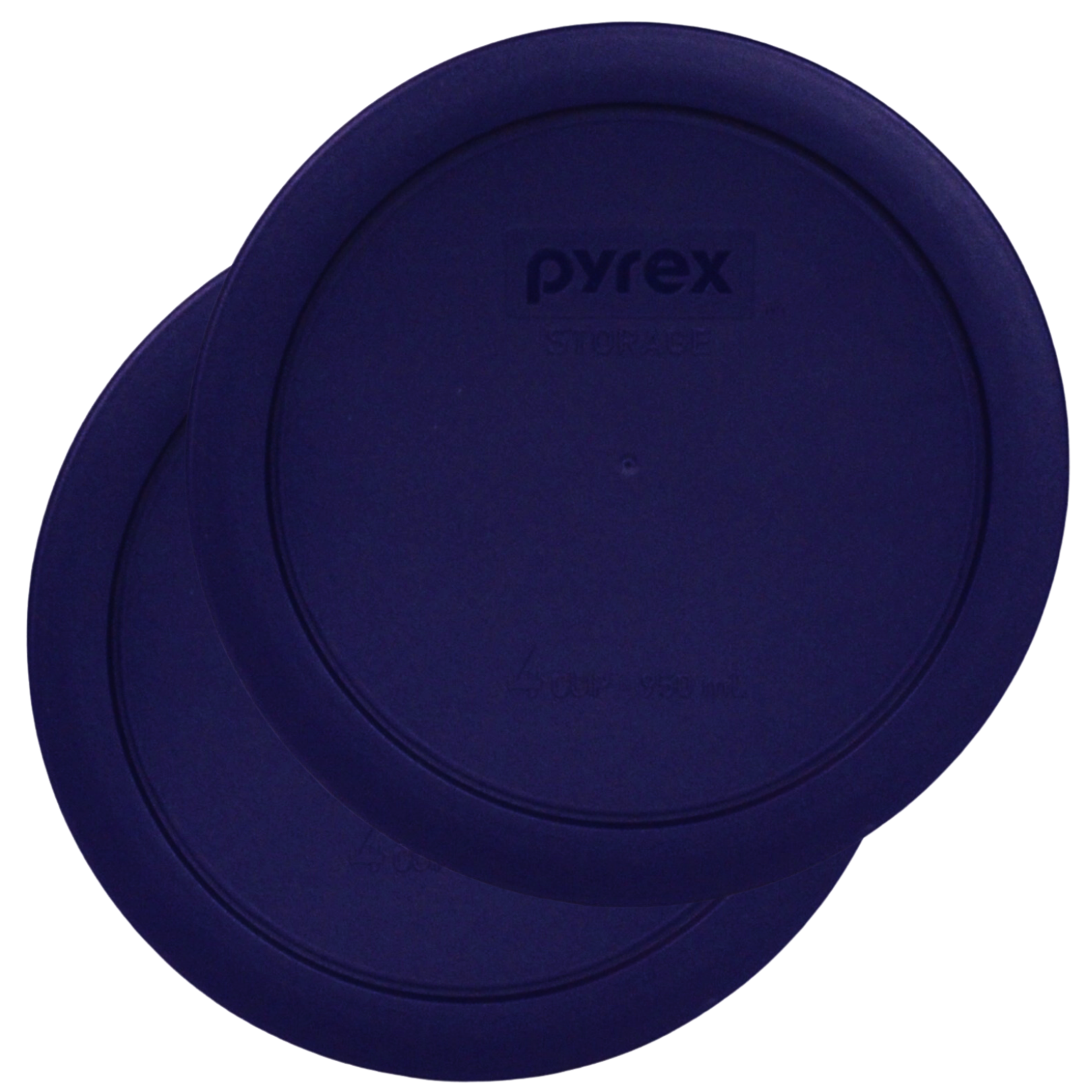 Pyrex Replacement 4 Pc Cover Set-Dark Blue (Round) for Pyrex Glass Container (4 Cups)