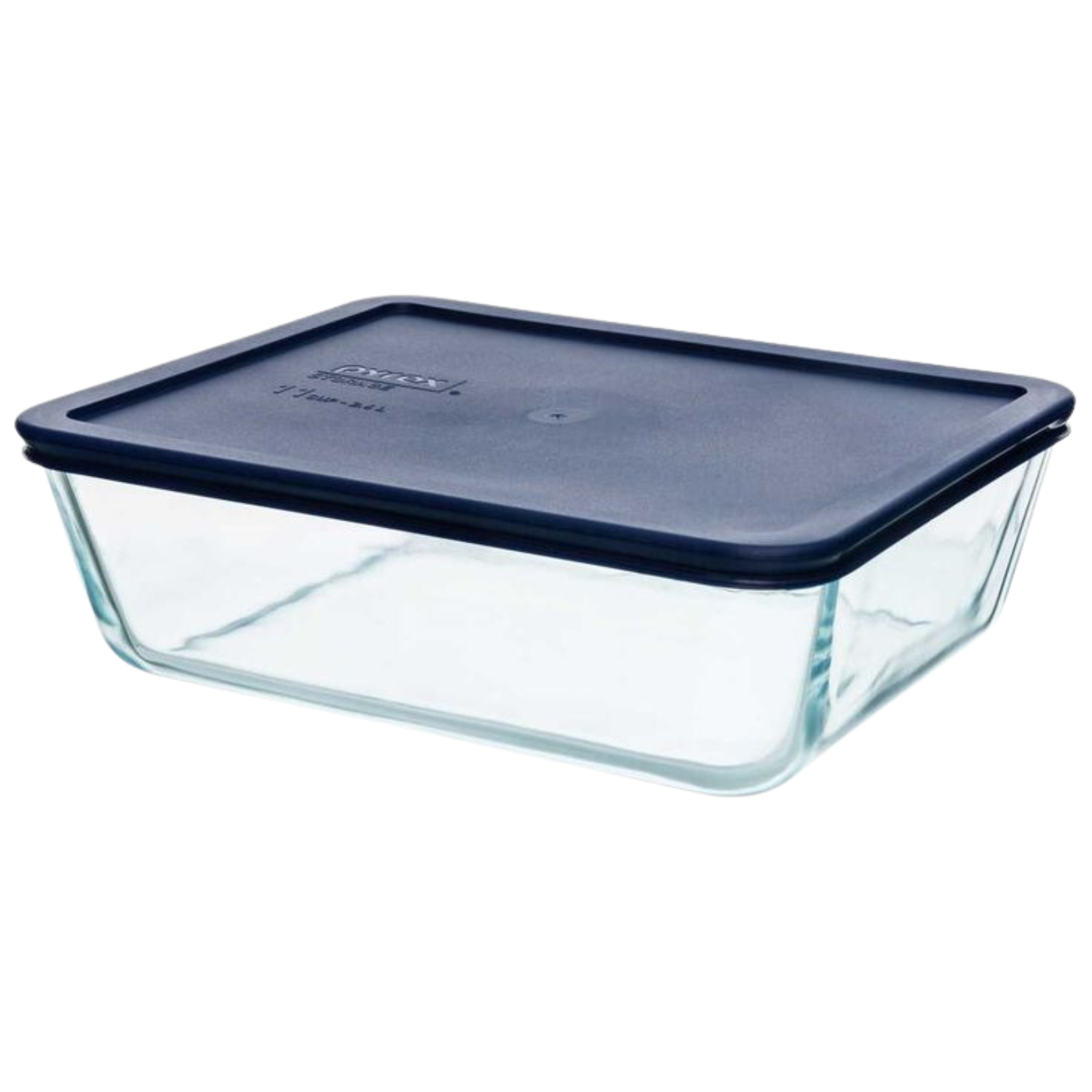 Pyrex Replacement 2 Pc Cover Set-Dark Blue (Rectangular) for Pyrex 11 Cup Glass Container