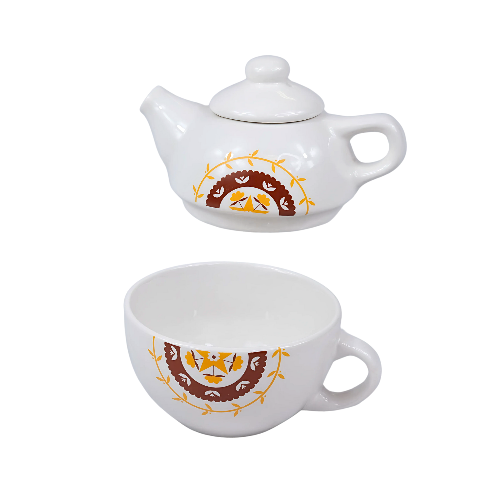 Belle Starburst Tea Pot/Mug Combo