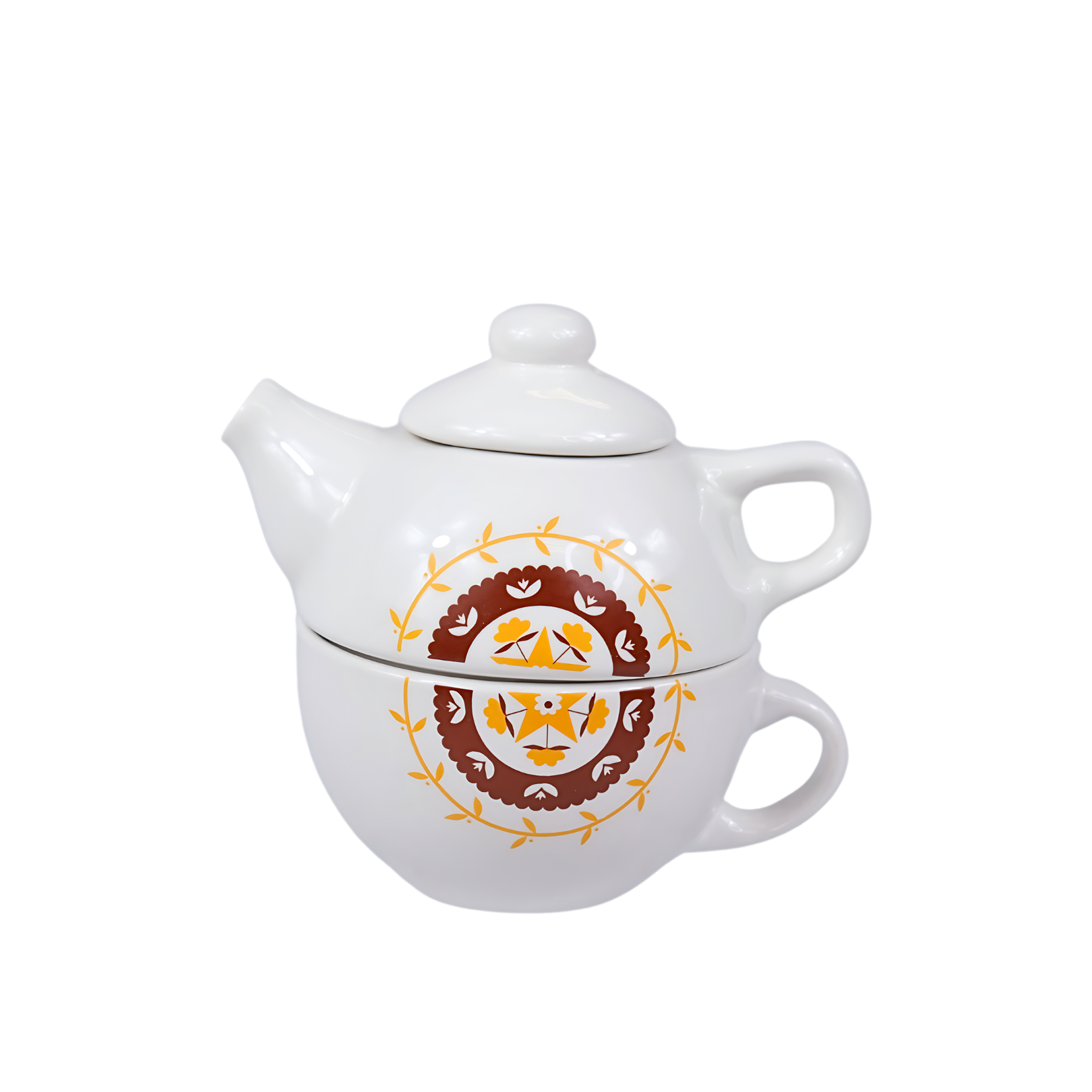 Belle Starburst Tea Pot/Mug Combo