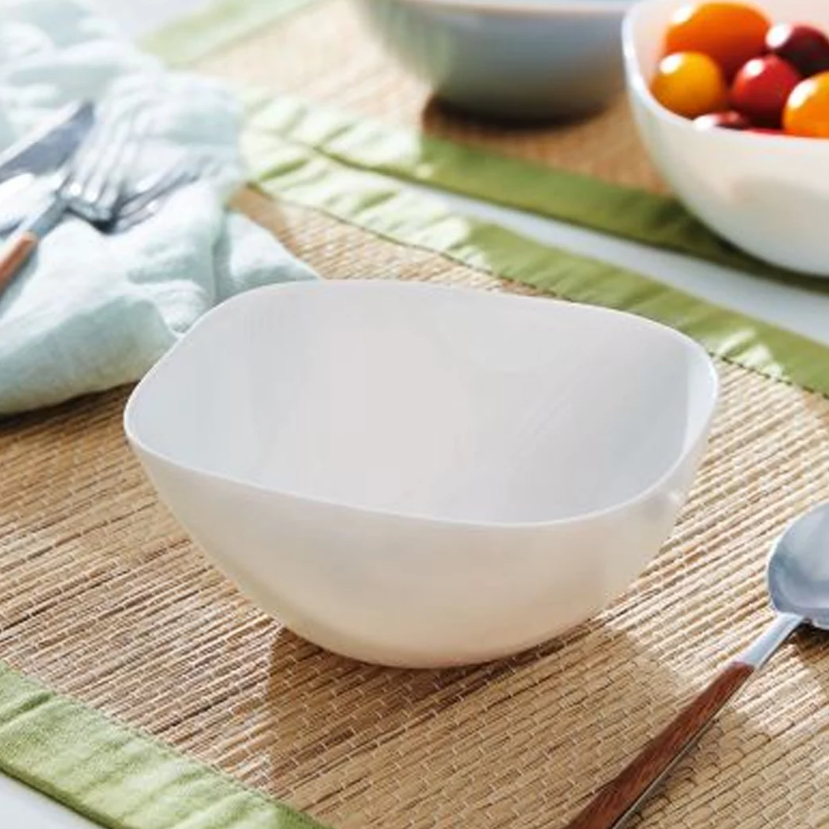 Luminarc White Carine 5.5" Square Bowl