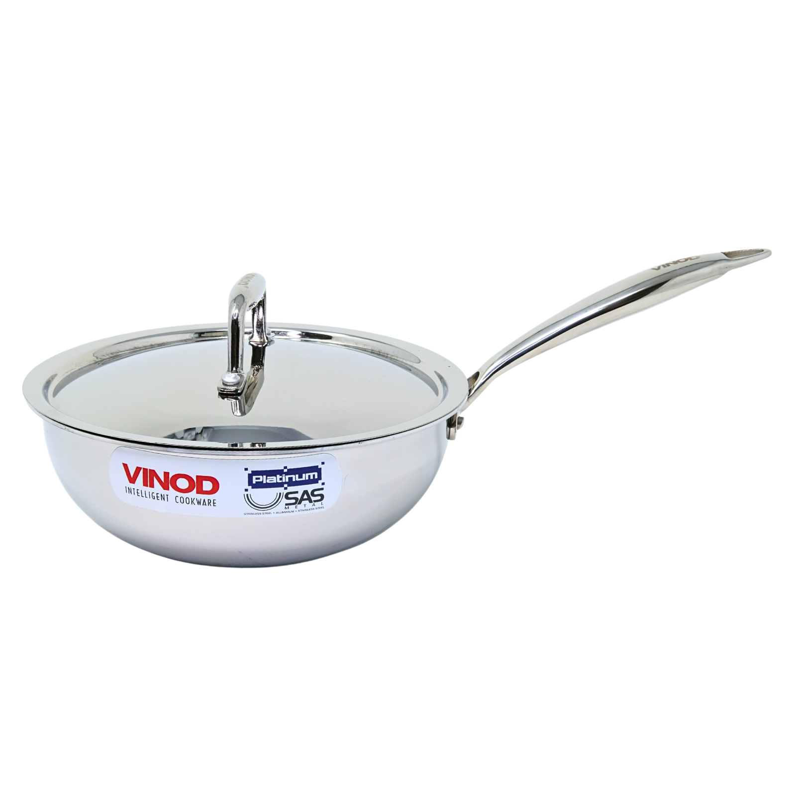 Vinod Platinum Triply Stainless Steel Deep Frypan 20