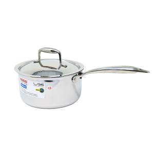 Vinod Platinum Triply Stainless Steel Saucepan 18