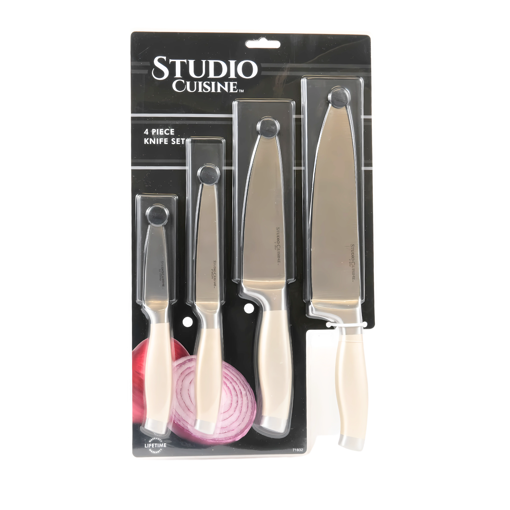 Studio Cuisine Stainless Steel 4Pc Knife Set