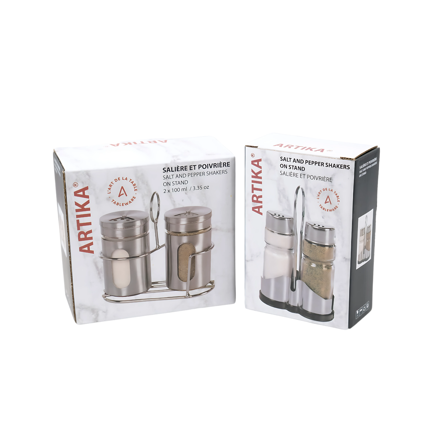 Stainless Steel 100 Ml Salt & Pepper Set