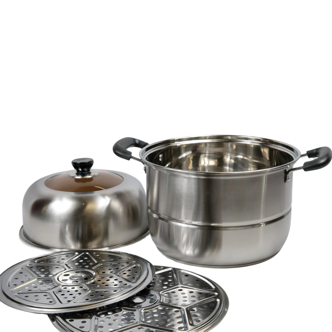 Myland Stainless Steel 3 Layer 26cm Steamer