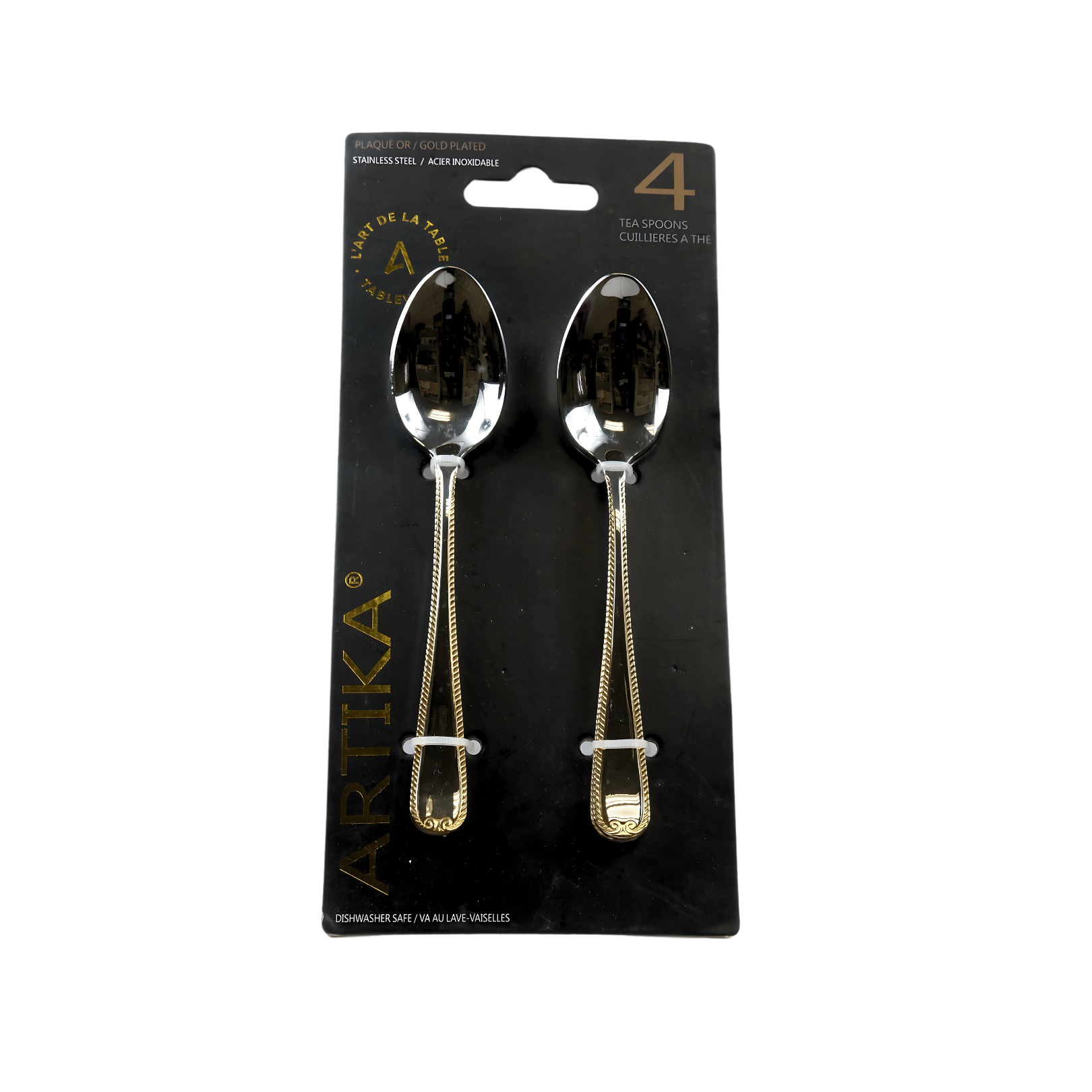 Artika Stainless Steel Tea/Dessert Spoon 4Pc Set