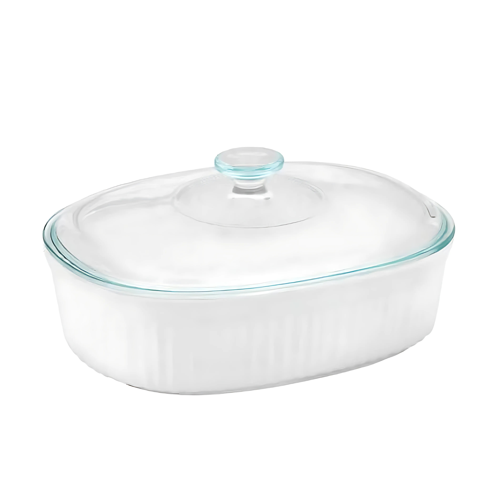 Corningware French White 2.5qt Oval Baking Dish With Glass Cover