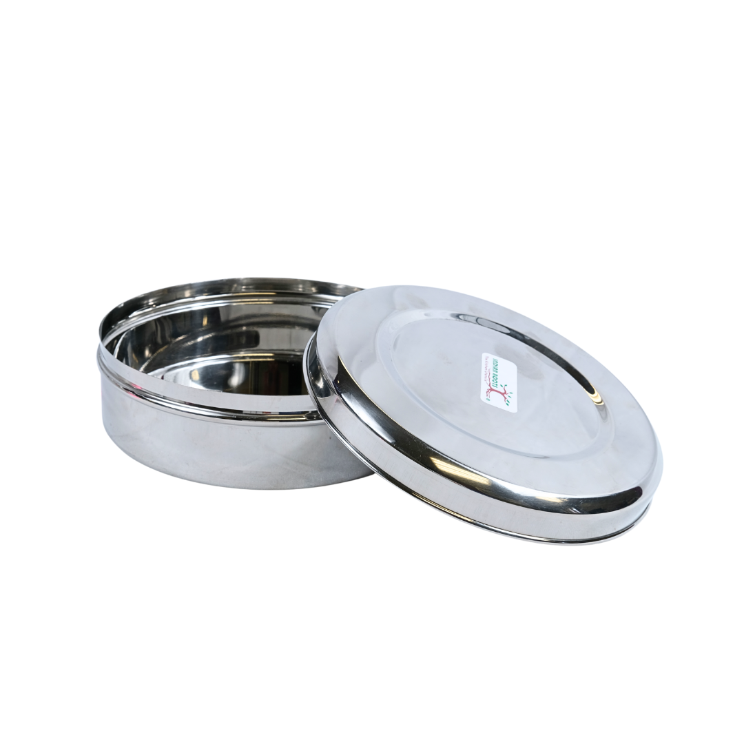 Indian Roots Stainless Steel 18cm Storage Container