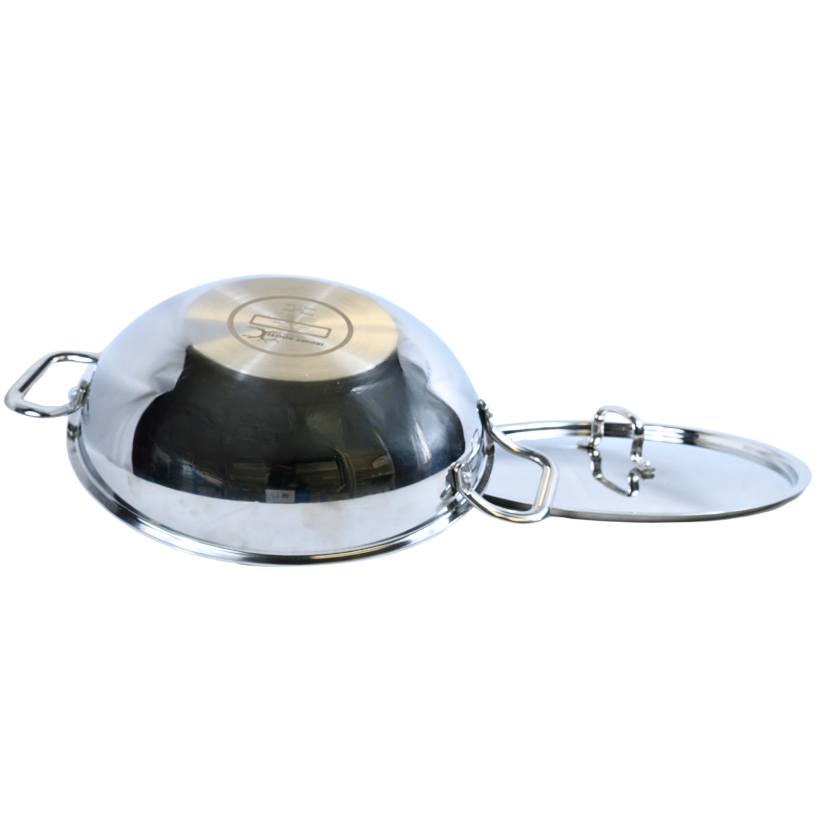Indian Roots Honeycomb Stainless Steel Kadai 26