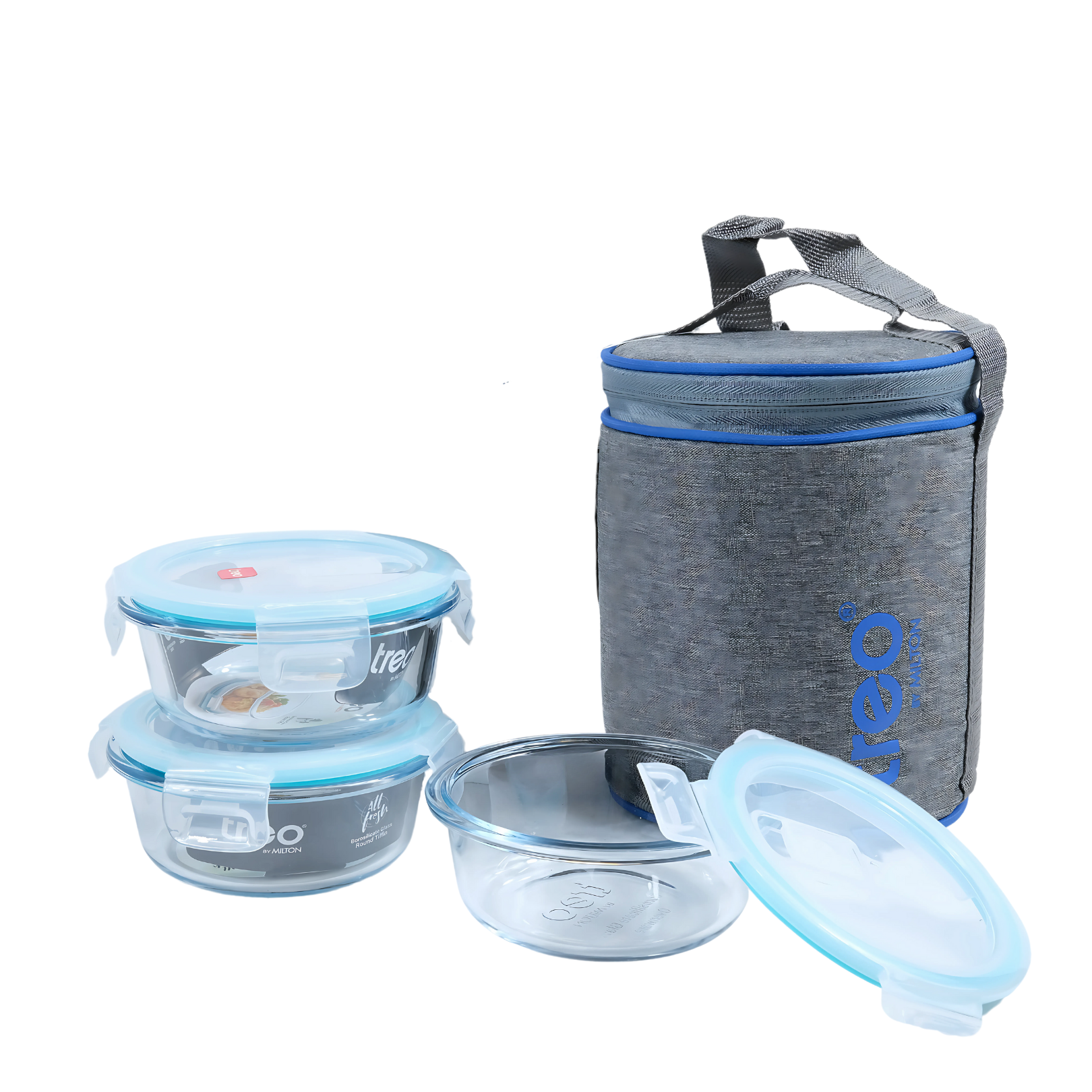 Treo by Milton 3 Air Tight Containers With Insulated Lunch Bag
