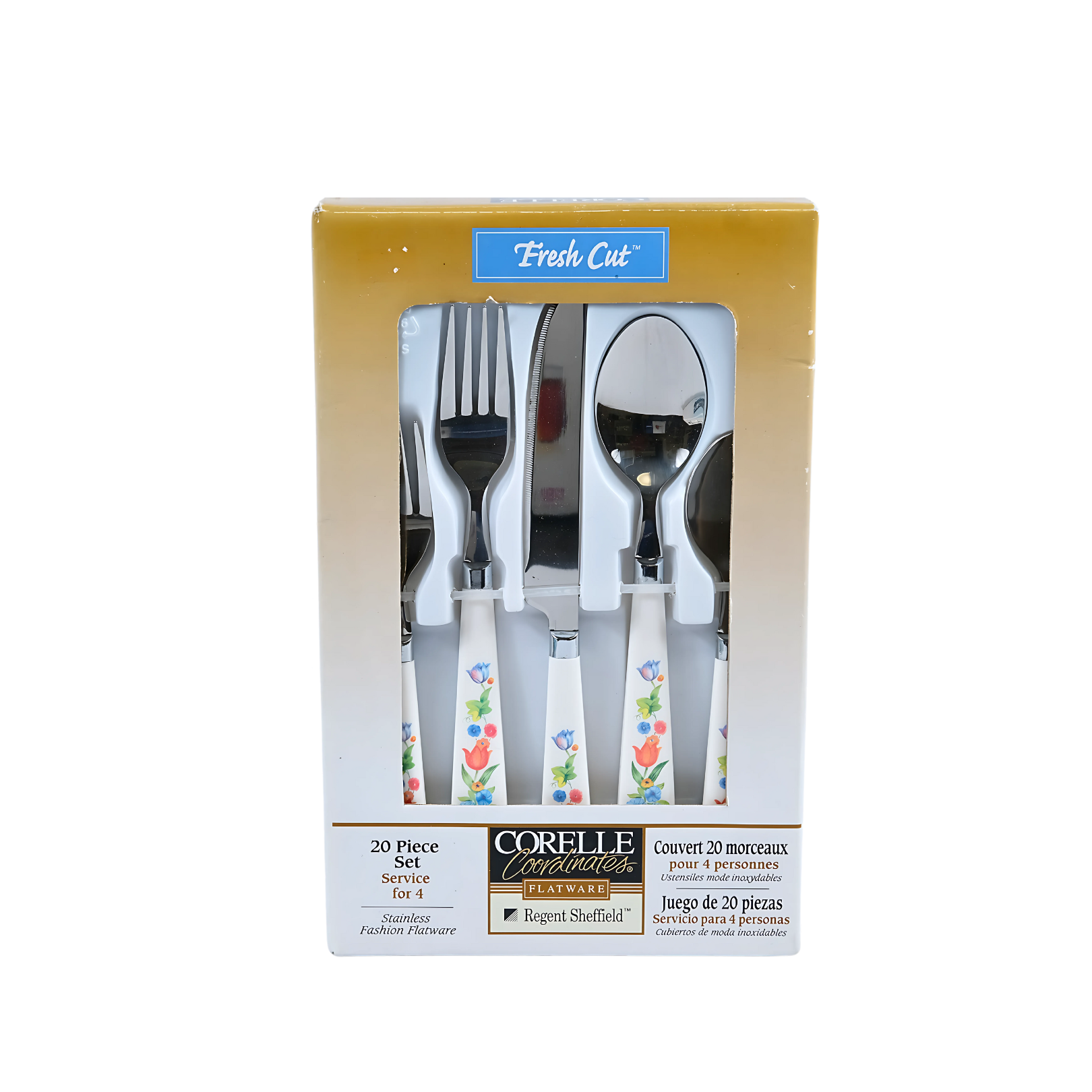 Corelle Stainless Steel Fresh Cut Cutlary 20Pc Set