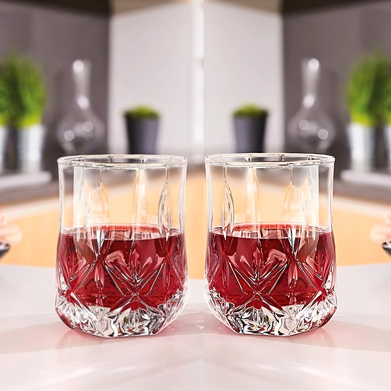 Luminarc Old Fashion Brighton Rocks 4pc Glass set (9oz-27cl)