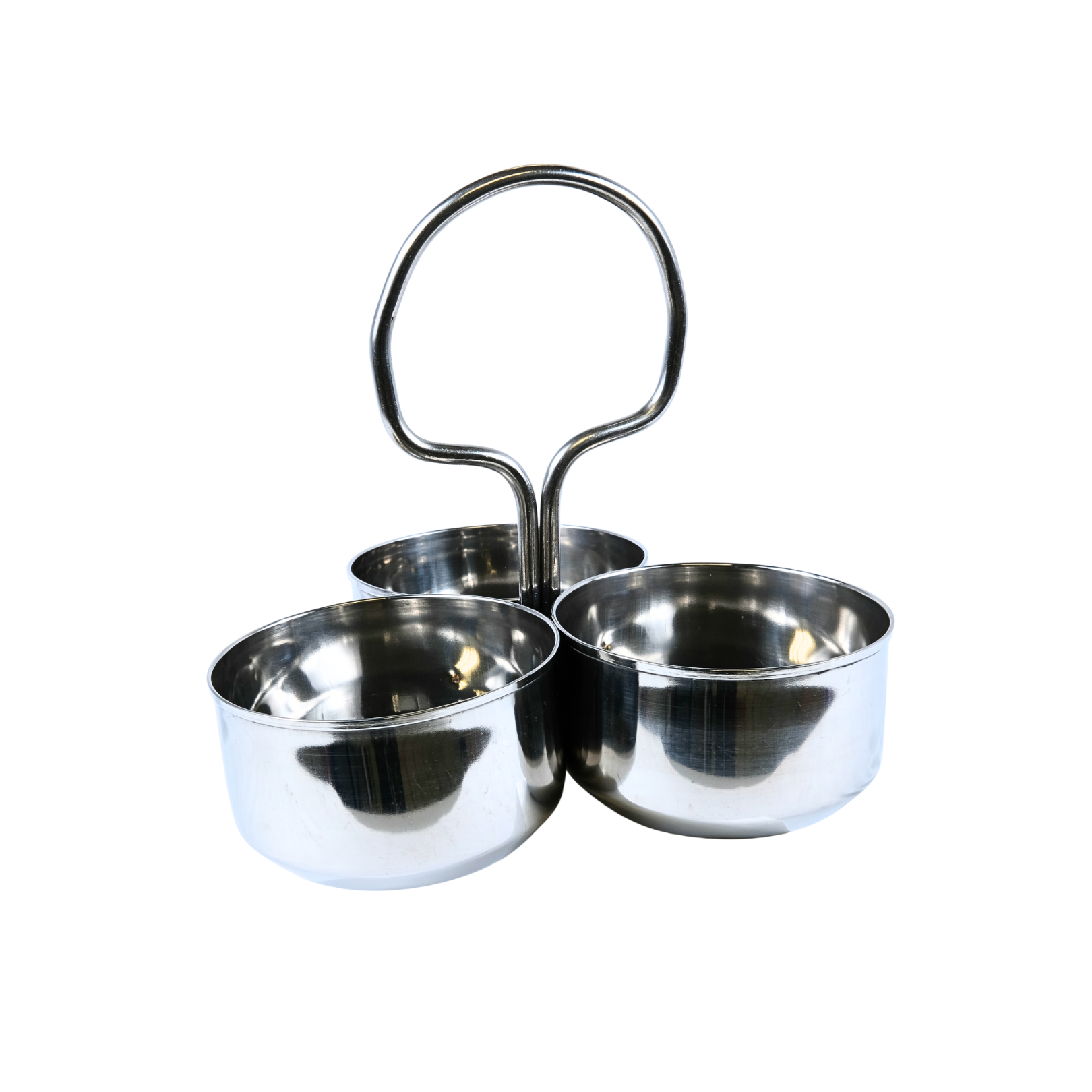 Indian Roots Stainless Steel 3 Section Deep Sagdaan