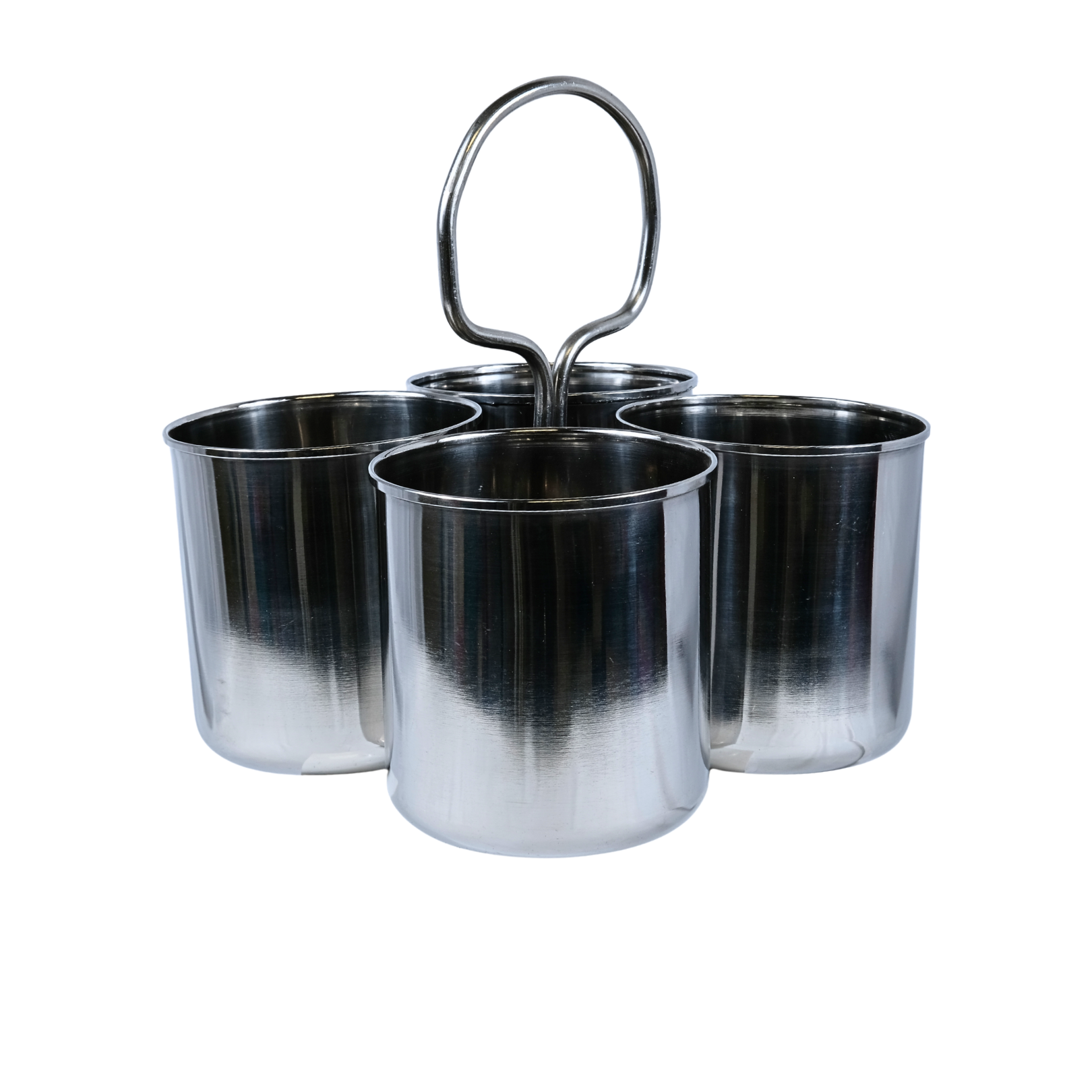 Indian Roots Stainless Steel 4 Section Deep Sagdaan