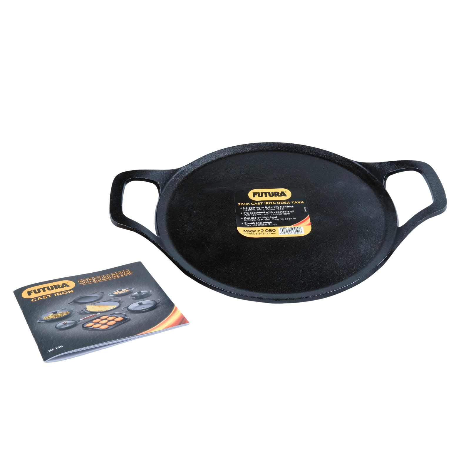Futura Cast Iron 27cm Dosa Tawa